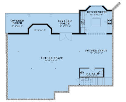 Basement for House Plan #8318-00441