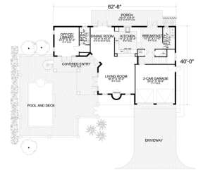 Floorplan 1 for House Plan #168-00037