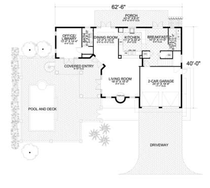 Floorplan 1 for House Plan #168-00037