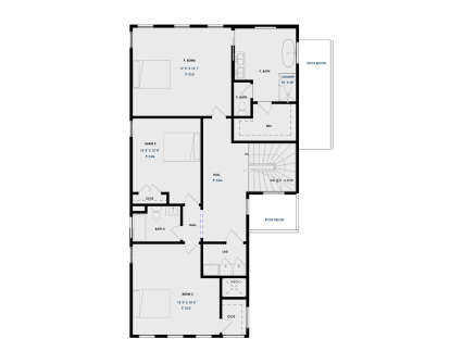 Second Floor for House Plan #9185-00031