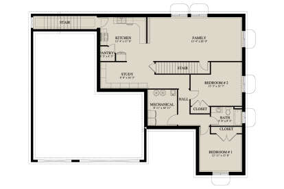 Basement for House Plan #2802-00449