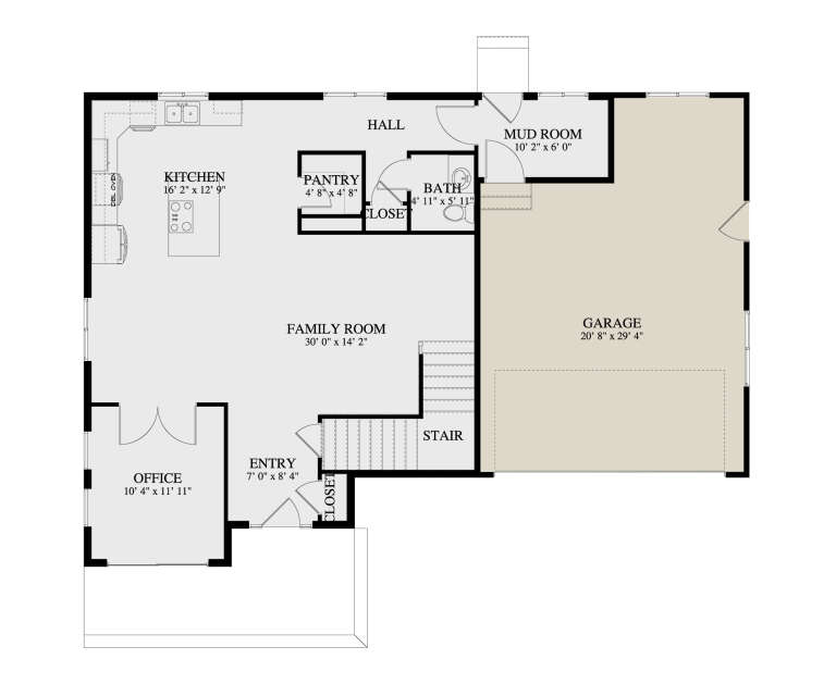 House Plan House Plan #34398 Drawing 1