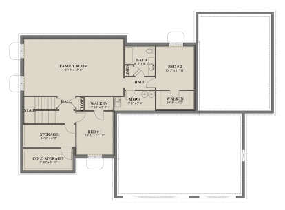 Basement for House Plan #2802-00452