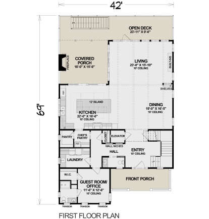 Main Floor for House Plan #6316-00026
