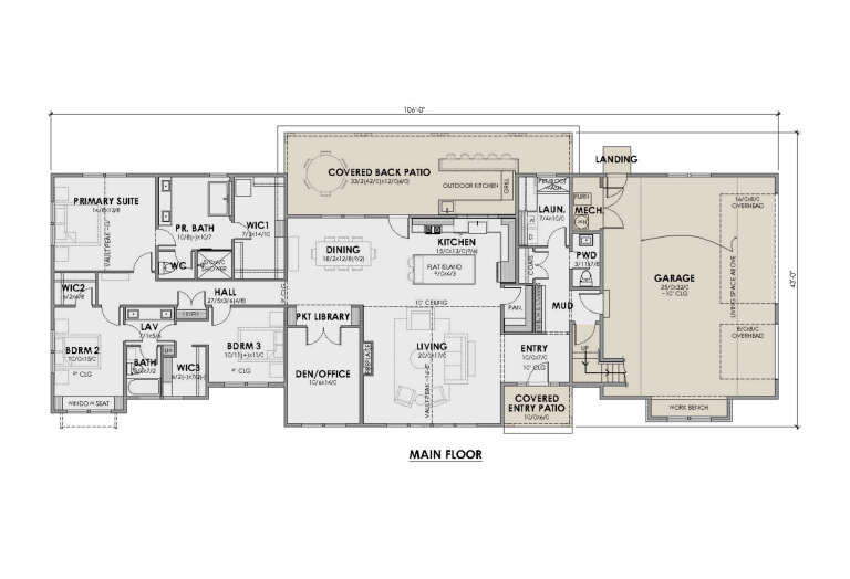 House Plan House Plan #34404 Drawing 1