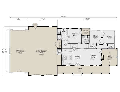 Main Floor  for House Plan #009-00472