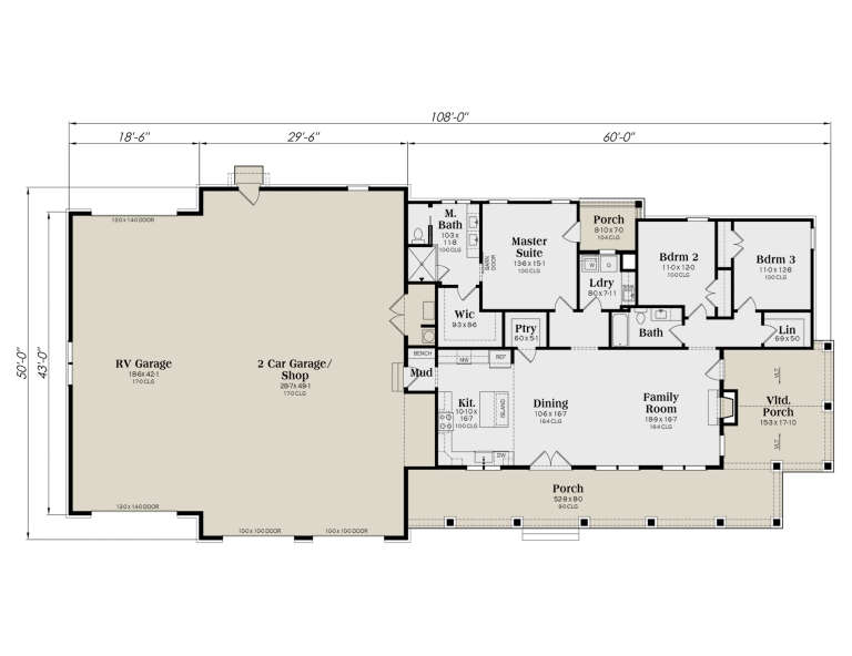 House Plan House Plan #34406 Drawing 1