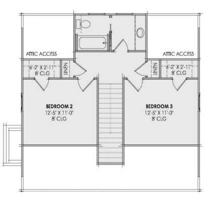 Second Floor for House Plan #7983-00167