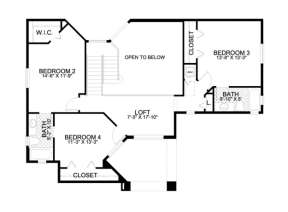 Floorplan 2 for House Plan #168-00038