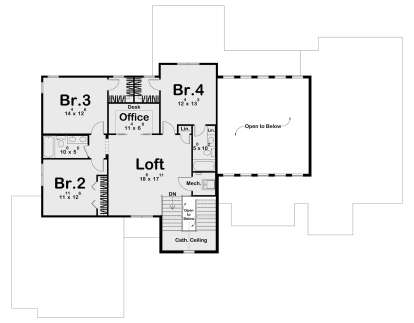 Second Floor for House Plan #963-01204