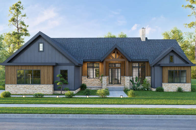 House Plan House Plan #34411 Front Elevation 