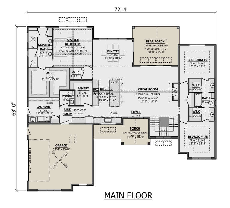 House Plan House Plan #34411 Drawing 1