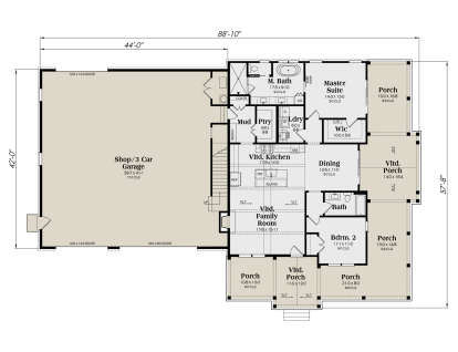 Main Floor  for House Plan #009-00473