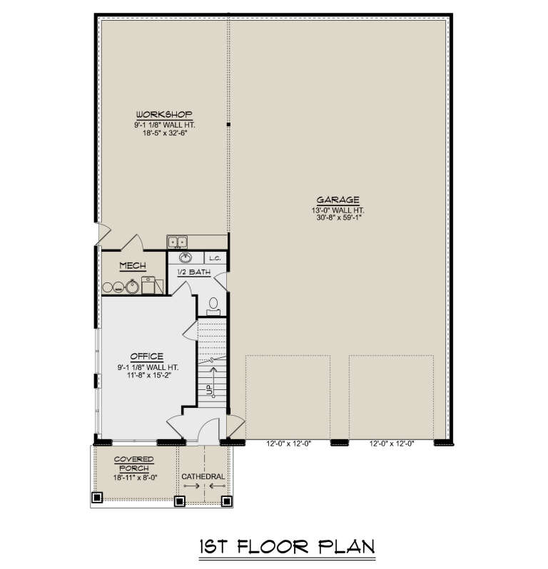 House Plan House Plan #34413 Drawing 1