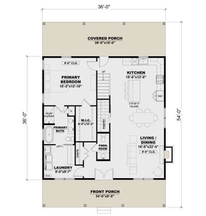 Main Floor  for House Plan #7568-00048
