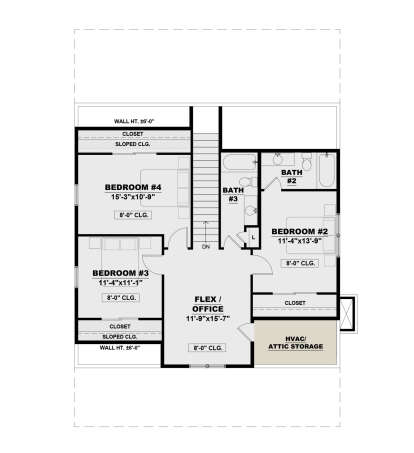 Second Floor for House Plan #7568-00048