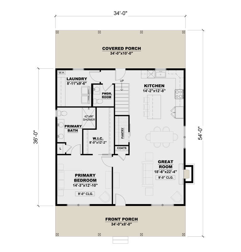 House Plan House Plan #34417 Drawing 1