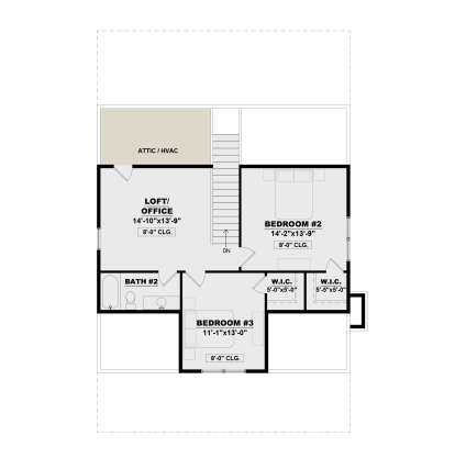 Second Floor for House Plan #7568-00049