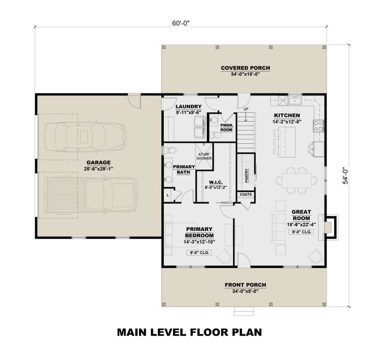 House Plan House Plan #34418 Drawing 1