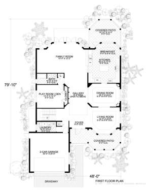 Floorplan 1 for House Plan #168-00039