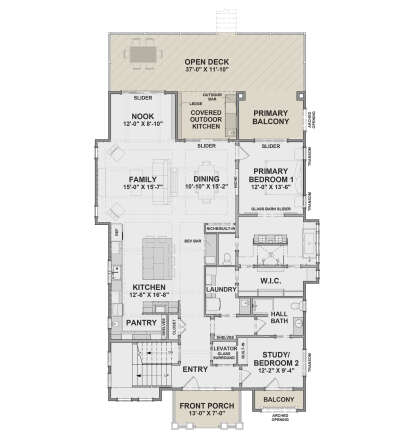 Main Floor for House Plan #6316-00027