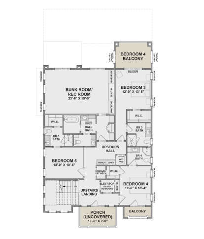 Third Floor for House Plan #6316-00027