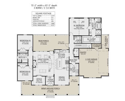 Main Floor  for House Plan #4534-00150