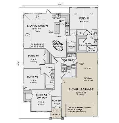 Main Floor  for House Plan #4848-00519