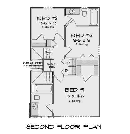 Second Floor for House Plan #4848-00520