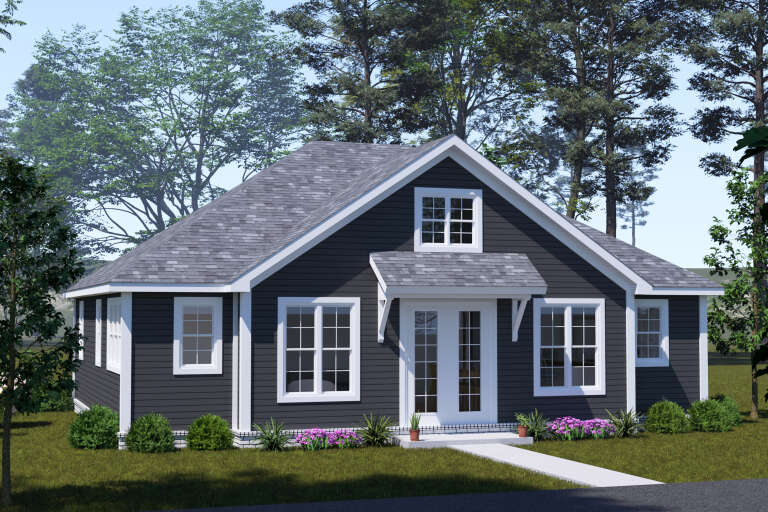 House Plan House Plan #34429 Angled Front Elevation