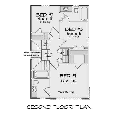 Second Floor for House Plan #4848-00522