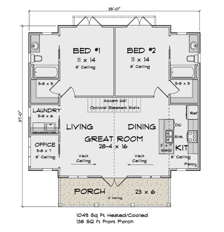 House Plan House Plan #34431 Drawing 1