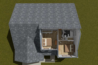 Overhead Second Floor for House Plan #4848-00524