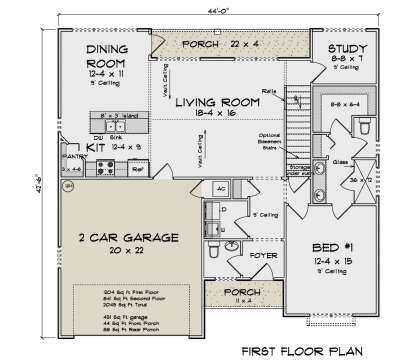 Main Floor  for House Plan #4848-00526