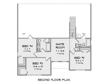 Second Floor for House Plan #4848-00526