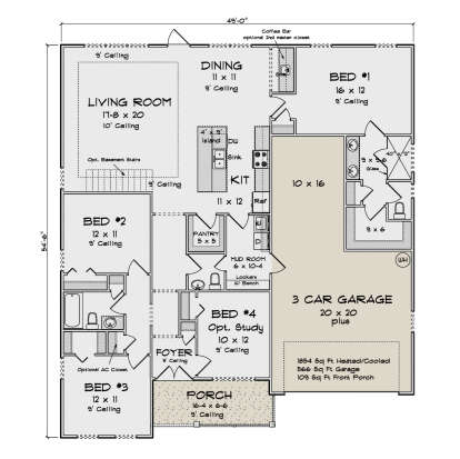Main Floor  for House Plan #4848-00527