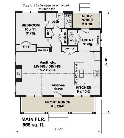 Main Floor  for House Plan #098-00669
