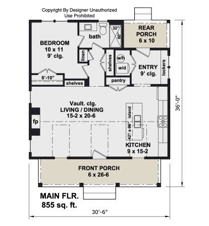Main Floor  for House Plan #098-00671