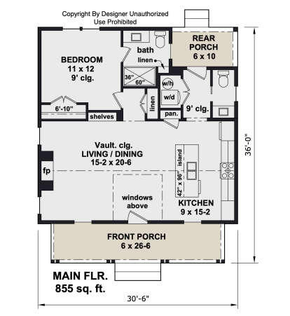 Main Floor  for House Plan #098-00672