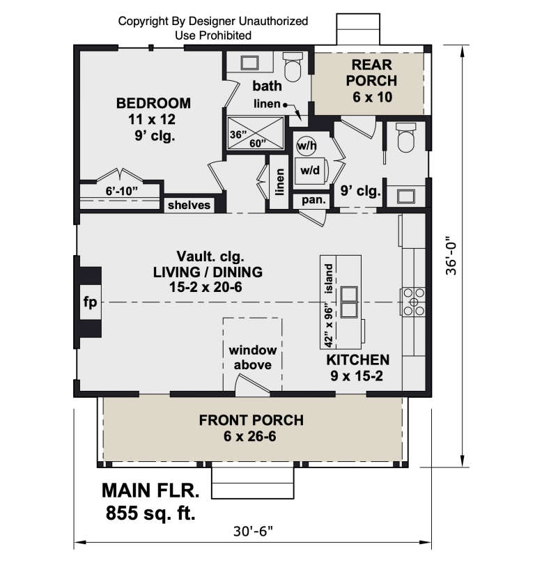 House Plan House Plan #34444 Drawing 1