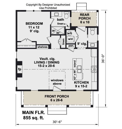 Main Floor  for House Plan #098-00674