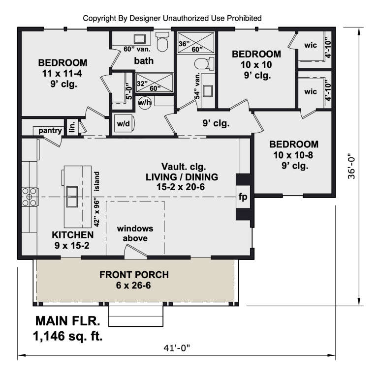 House Plan House Plan #34449 Drawing 1