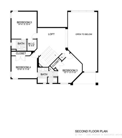 Floorplan 2 for House Plan #168-00042