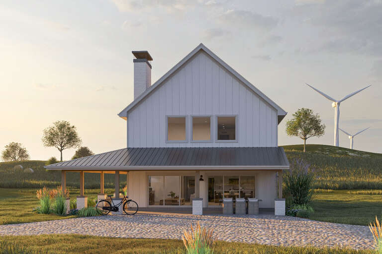 House Plan House Plan #34451 Angled Front Elevation