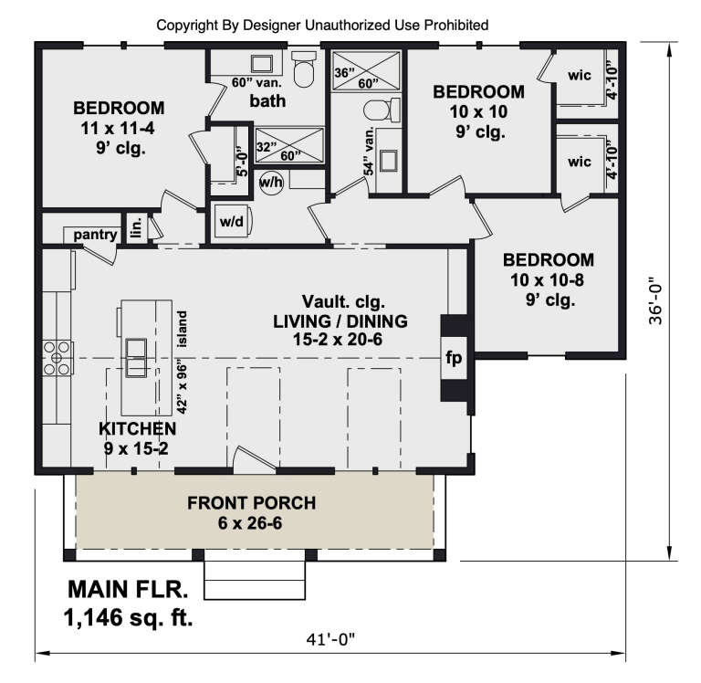 House Plan House Plan #34452 Drawing 1
