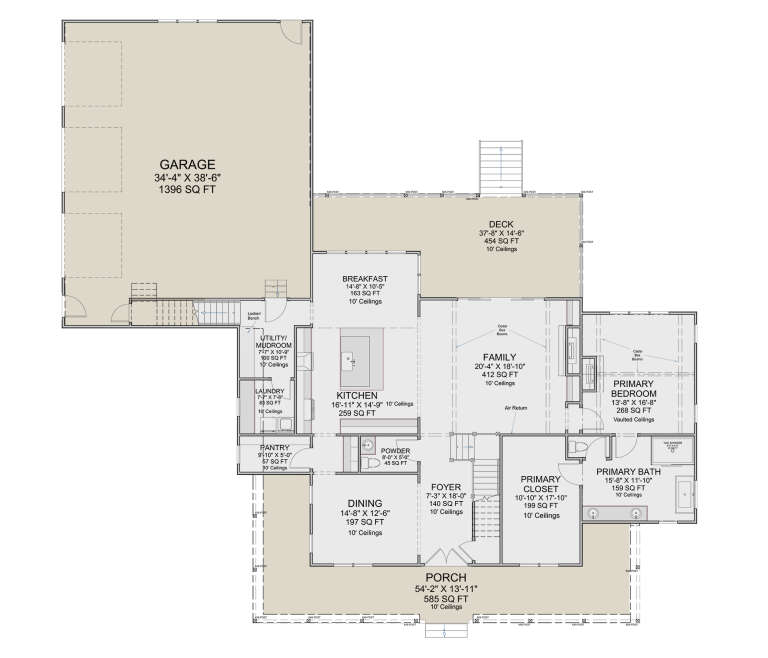 House Plan House Plan #34453 Drawing 1