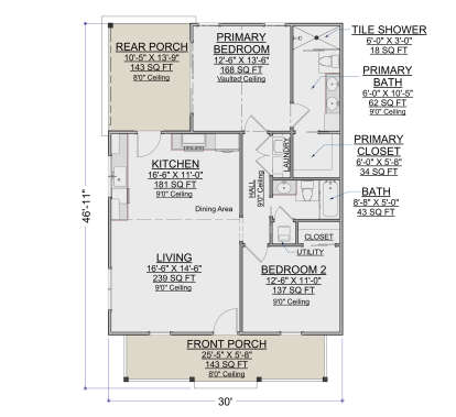 Main Floor  for House Plan #7112-00002