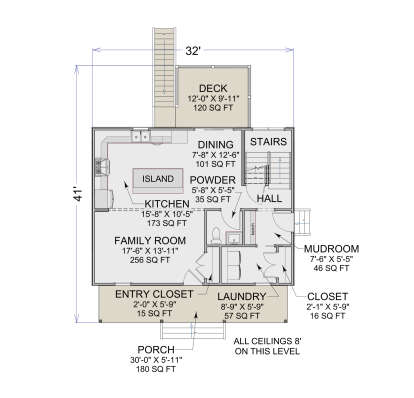 Main Floor  for House Plan #7112-00004