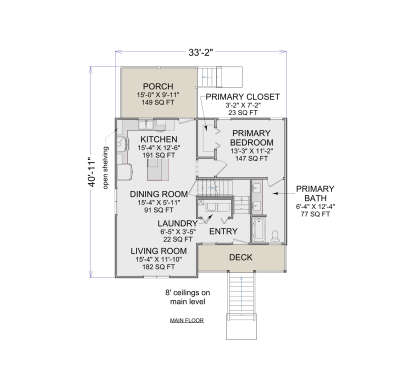 Main Floor  for House Plan #7112-00005