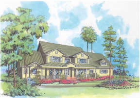 Country House Plan #168-00043 Elevation Photo